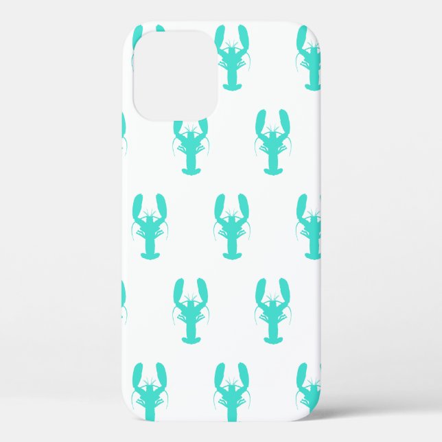 Turquoise Coastal Lobster Case-Mate iPhone Case (Rückseite)