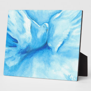 Turquoise Dove Plaque Fotoplatte