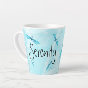 Turquoise Dragonflies Personalized Coffee Mug Milchtasse
