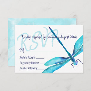 Turquoise Dragonfly UAWG Enclosure Card Hinweiskarte