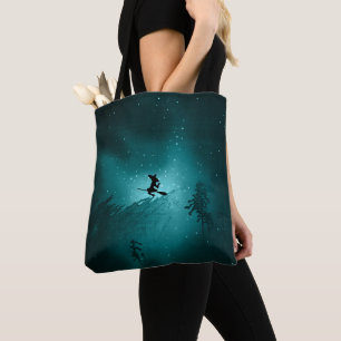 TURQUOISE FLYING HALLOWEEN WITCHES