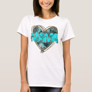 Turquoise Gem Stone Mama mom gift T-Shirt