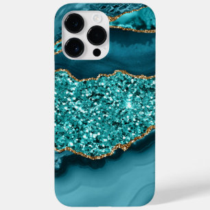 TURQUOISE & GOLD AGATE PATTERN Case-Mate iPhone 14 PRO MAX HÜLLE