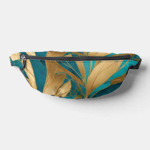 Turquoise Gold Boho Blätter Populäre Sammlung Bauchtasche