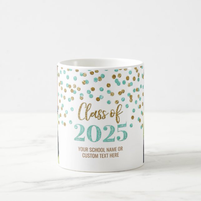 Turquoise Gold Class von 2025 Kaffee Tasse (Mittel)