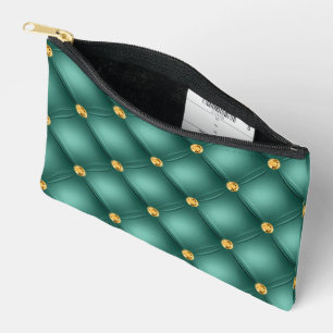 Turquoise Gold Diamond gespeist Zubehörtasche