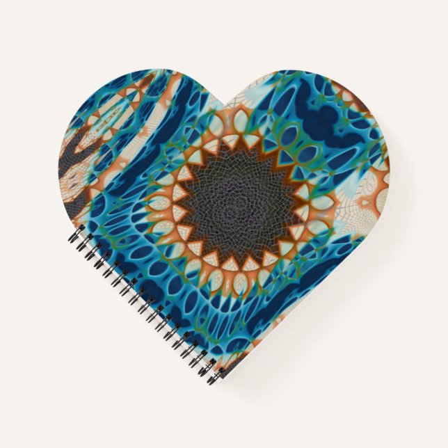 Turquoise Gold Sun Southwestern Art Notizbuch (Vorderseite)