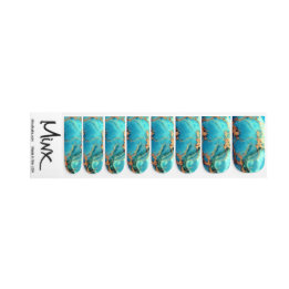 Turquoise Gold Vena Minx Nagelart Nagelkunst