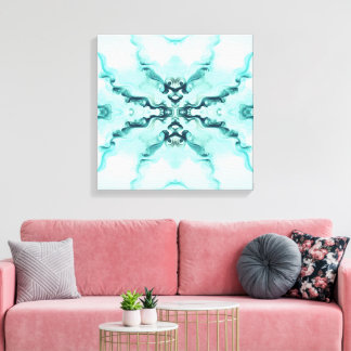 Turquoise Harmony – Artistic Duvet Cover Leinwanddruck