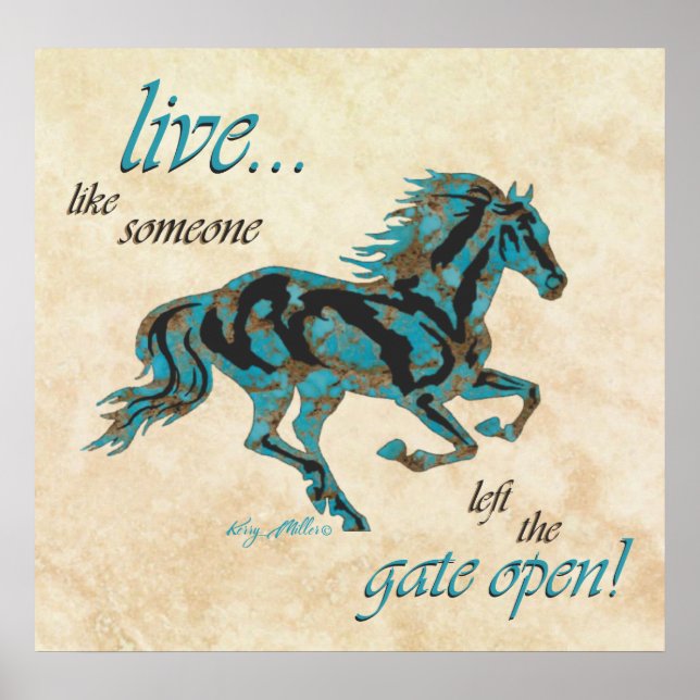 Turquoise Horster Poster (Vorne)