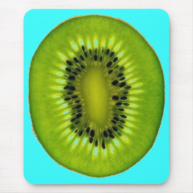 Turquoise Kiwi Mousepad (Vorne)