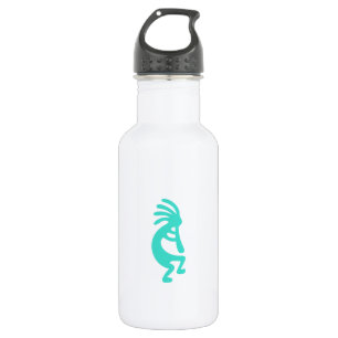 Turquoise Kokopelli Trinkflasche