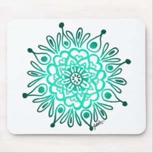 Turquoise Mandala Mousepad