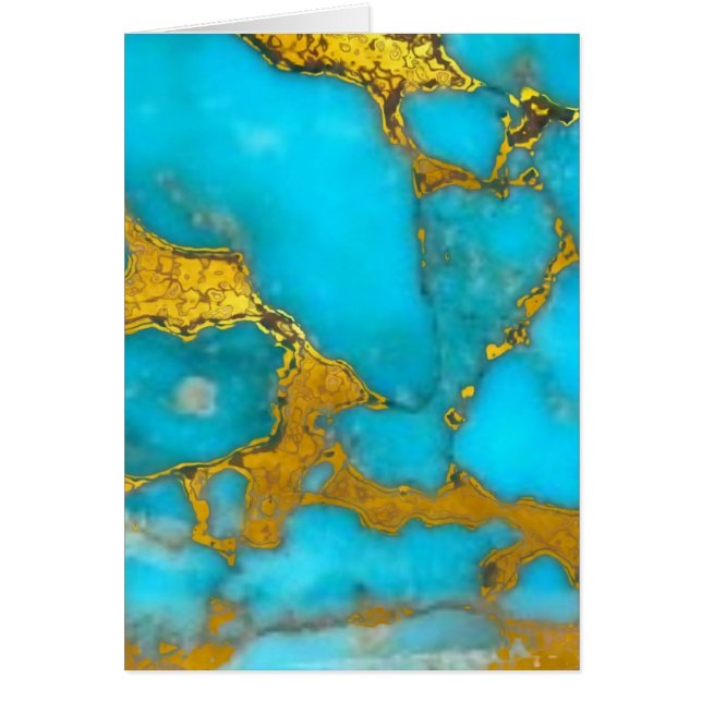 Turquoise Marble GOLD Glitzer - ADD Initialen (Vorne)
