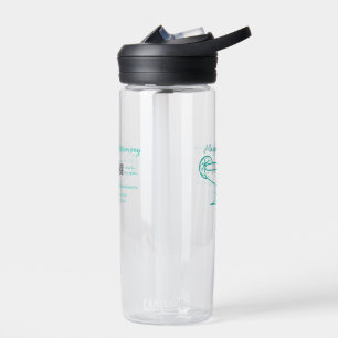 Turquoise Margs & Matrimone Junggeselinnen-Abschie Trinkflasche
