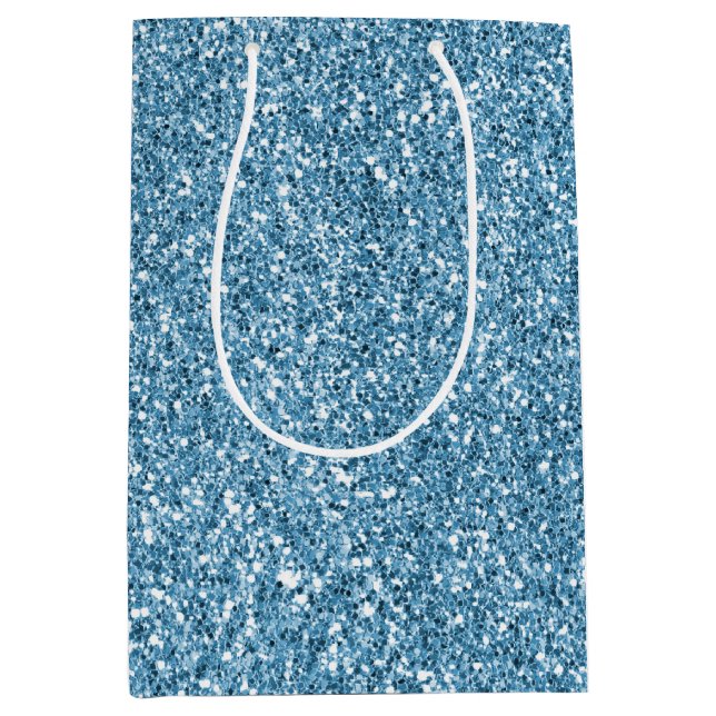 Turquoise Mermaid Glitzer         Mittlere Geschenktüte (Vorderseite)