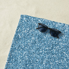 Turquoise Mermaid Glitzer Strandtuch