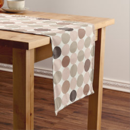 Turquoise Mocha Geometric Table Runner Großer Tischläufer