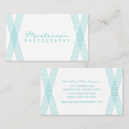 Turquoise Modern Deko Business Card Visitenkarte