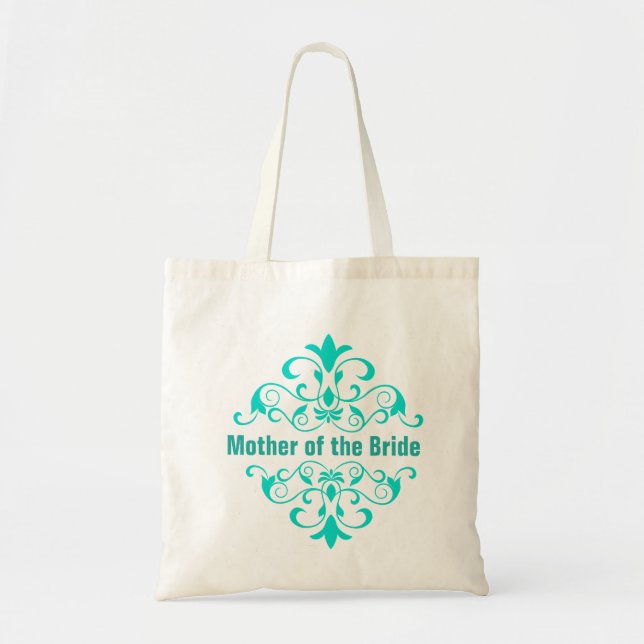 Turquoise Mutter der Braut Hochzeitstorte Tragetasche (Vorne)