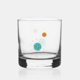 Turquoise Orange Franciscan Sternexplosion Mitte J Whiskyglas