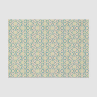 Turquoise Pistachio Cream Western Moderner Damasku Seidenpapier