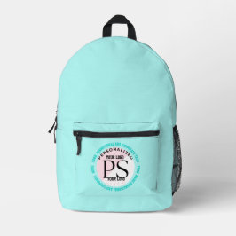 TURQUOISE, PROMOTIONAL AND CORPORATIVE BEDRUCKTER RUCKSACK