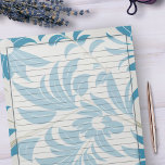 Turquoise Retro Mitte des Jahrhunderts, Blumendesi Notizblock<br><div class="desc">Die Nostalgie der 1950er Jahre mit diesem Retro 1950er mittelalterlichen Blumenstandard 8.5" X 11 "Letter Sized Lined Paper Notepad. Es ist der perfekte Weg, eine Dosis Vintagen Flairs hinzuzufügen und das Wesen einer vergangen Zeit zu erfassen. Bestellen Sie jetzt und machen Sie alle Ihre Texte und Listen wirklich unvergesslich! Dieses...</div>
