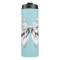 Turquoise Robin's Egg Blue Big White Bow Bridal