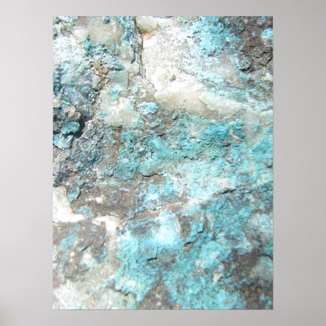 Turquoise Rock Poster (Vorne)