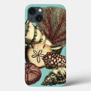 Turquoise Shell and Red Coral Collection Case-Mate iPhone Hülle