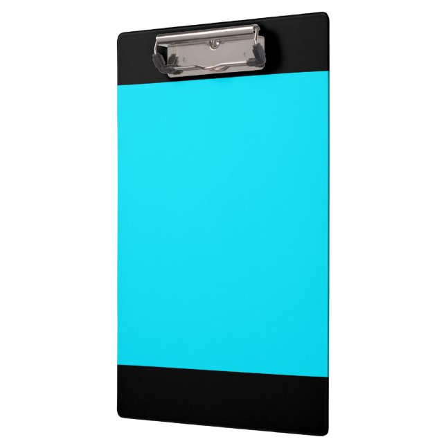 Turquoise Sky Blue Color Passen Sie das an! Klemmbrett (Links)