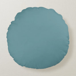 Turquoise Solid Color, Modern, Lovely, Simple Rundes Kissen