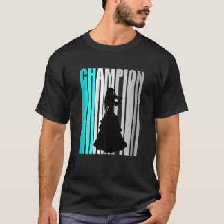 Turquoise Violin Champion Retro Design Orchestra V T-Shirt