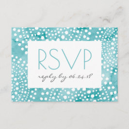 Turquoise Watercolor Bali Boho UAWG RSVP Karte
