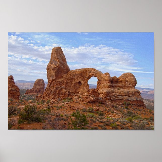 Turret Arch at Arches Nationalpark, Utah Poster (Vorne)