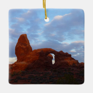 Turret Arch bei Sonnenaufgang I Arches National Pa Keramikornament