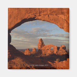 Turret Arch durch Nordfenster gesehen , Arche Magnet