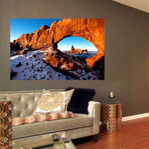 Turret Arch Through North Window Art Canvas Print Leinwanddruck
