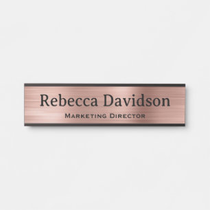 Türschilder für die Rose "Office Door Sign Gold" Türschild