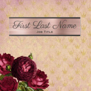 Türschilder für die Rose "Office Door Sign Gold" Türschild