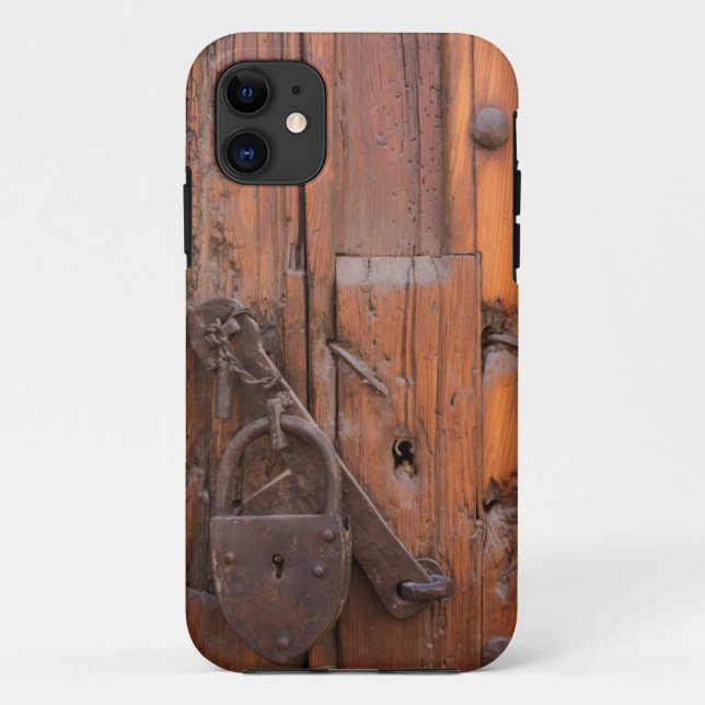 Türschloss aus Holz Case-Mate iPhone Hülle (Rückseite)