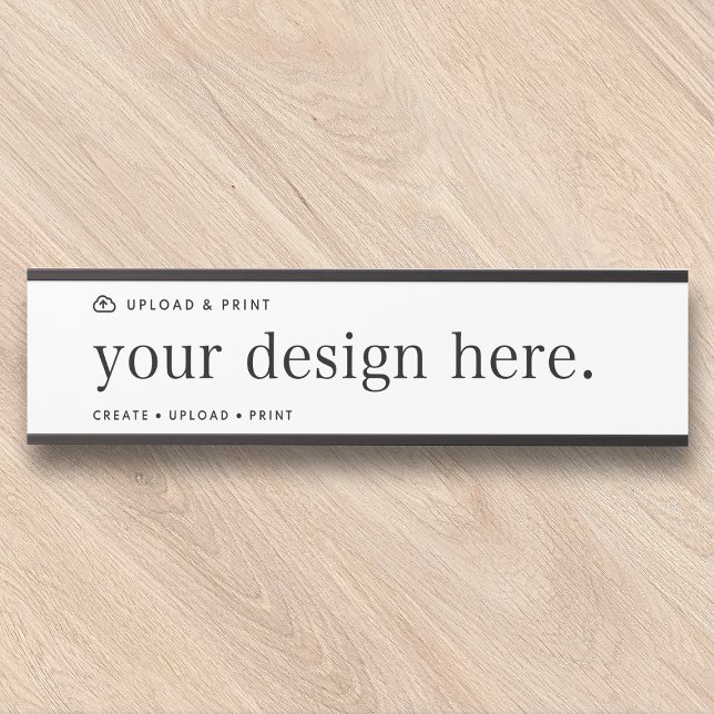Türsignieren Sie Ihr Design Upload Türschild (Your own door sign creation, upload your photo or design artwork from Photoshop, Canva & more!)