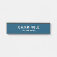 Türsignierung Eleganter Moderner Ozean Blaue Vorla