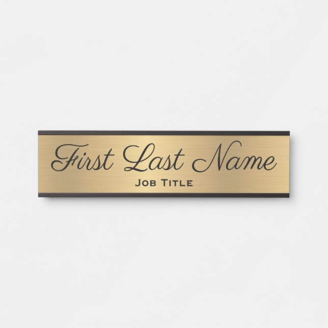 Türsignierung für Bürotür-Zeichen für Office Gold Türschild (Vorderseite )