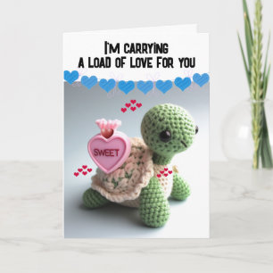 Turtel-Liebe Frohen Valentinstag  Feiertagskarte