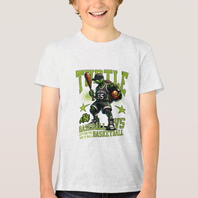 Turtenbasketball Tri-Blend Shirt (Vorderseite)