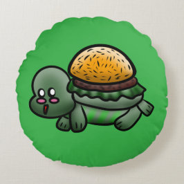 Turtle 1 rundes kissen