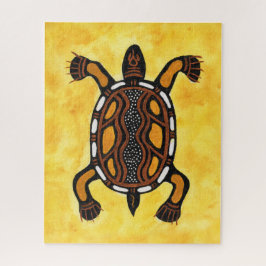 Turtle - Aboriginal Inspirred Art Painting Puzzle