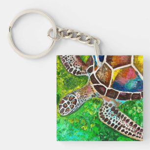Turtle Acrylic Schlüsselanhänger